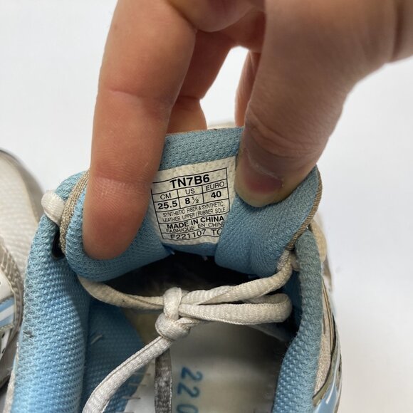 Y2K Asics Gel Frantic 2 Running Shoes Wom Sz 8.5 US Baly Blue / Gold Shox Read - Picture 12 of 14